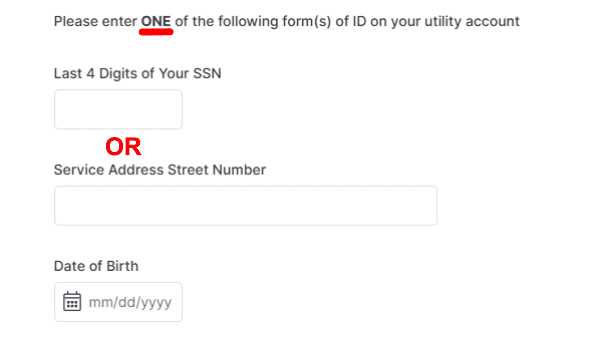 Online account sign up instructions